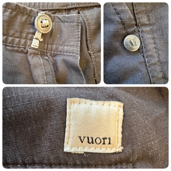 Vuori Women Ripstop Charcoal Gray Active Slim Fit Pants Size XL Athleisure - Picture 14 of 16